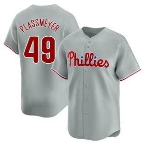 Men's Philadelphia Phillies Michael Plassmeyer Gray Away Jersey - Limited