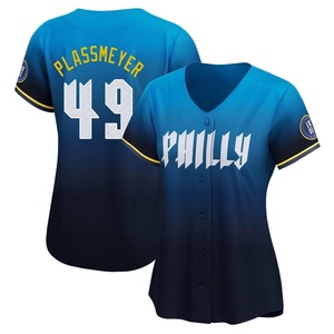 Women's Philadelphia Phillies Michael Plassmeyer Blue 2024 City Connect Jersey - Limited