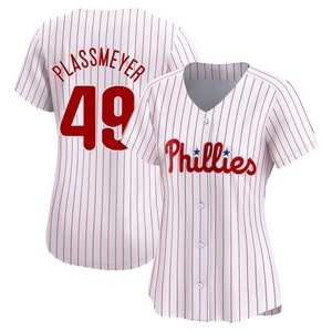 Women's Philadelphia Phillies Michael Plassmeyer White Home Jersey - Limited