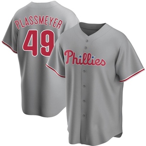 Youth Philadelphia Phillies Michael Plassmeyer Gray Road Jersey - Replica